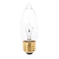 Satco 25 W B11 Incandescent - Clear - 1500 Hours - 210L - Medium Base - 120V S3231