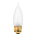 Satco 25 W CA10 Incandescent - Frost - 2500 Hours - 200L - Medium Base - 130V A3667