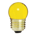 Satco 7.5 W S11 Incandescent - Ceramic Yellow - 2500 Hours - Medium Base - 120V - Carded S4512