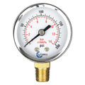 Carbousa Dry Pressure Gauge, 2", 200 psi D20-CSL-200