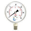 Carbousa Liquid Filled Pressure Gauge, 2 1/2", 60 psi L25-SSL-60