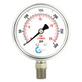 Carbousa Liquid Filled Pressure Gauge, 2", 300 psi L20-SSL-300