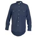 Mcr Safety FR L Sleeve Shirt, 8.7 cal/sq cm, Nav Blue S1NL