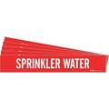Brady Pipe Marker, White, Sprinkler Water, PK5, 7269-1-PK 7269-1-PK
