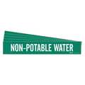 Brady Pipe Marker, Non-Potable Water, PK5, 7397-1-PK 7397-1-PK