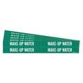 Brady Pipe Marker, Make-Up Water, PK5, 7182-4-PK 7182-4-PK