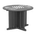 Endurance Round Endurance Table 42" Round Black Game Top, 42 in W, 42 in L, 29 in H 66749BKGT