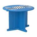 Endurance Table, 42" Round, Slate Blue, Game Top 66749SBGT