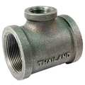 Zoro Select Female NPT x Female NPT x Female NPT Malleable Iron Reducing Tee 783Y34