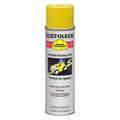 Rust-Oleum Inverted Striping Paint, 20 oz, Yellow, Solvent -Based 2348838V