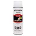 Rust-Oleum Industrial Choice Striping Paint, 18 oz, White, Solvent -Based 1691838V