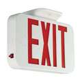 Compass LED Lighted Exit Sign, Wht, Plastic, 7-1/5 CCRGRC