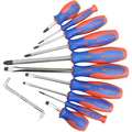 Westward Screwdriver Set, Cushion Grip, Metric/SAE 785EH6