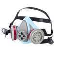 Msa Safety Half Mask Respirator, Blue, P100, L 10218529