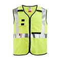 Milwaukee Tool Arc-Rated/Flame-Resistant Cat 1 Class 2 High Visibility Yellow Safety Vest - Large/X-Large 48-73-5302