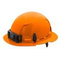 Milwaukee Tool Full Brim Orange Full Brim Vented Hard Hat w/6pt Ratcheting Suspension - Type 1, Class C 48-73-1233