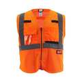 Milwaukee Tool Class 2 High Visibility Orange Mesh Safety Vest - Large/X-Large 48-73-5116