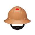 3M SecureFit, Full Brim Hard Hat, Type 1, Class E, Type 1, Class G, Ratchet (4-Point), Tan H-811SFR-UV