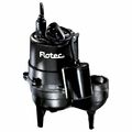 Flotec Cast Iron Sewage Pump, 115V, Thermoplastic FPSE3601A