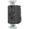 Hubbell USB Receptacles SNAP8300UACBK SNAP8300UACBK