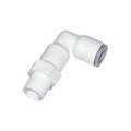 Parker Push-to-Connect, Threaded Metric Plastic Push-to-Connect Fitting, Polymer, White 6509 10 17WP2
