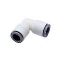 Parker Fractional Plastic Push-to-Connect Fitting, Polymer, White 6302 08 60WP2