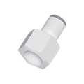 Parker Push-to-Connect, Threaded Fractional Plastic Push-to-Connect Fitting, Polymer, White 6315 60 18WP2