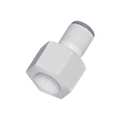 Parker Push-to-Connect, Threaded Fractional Plastic Push-to-Connect Fitting, Polymer, White 6325 56 133WP2
