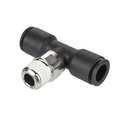 Legris Push-to-Connect, Threaded Metric Push-to-Connect Fitting, Polymer, Black 3108 14 17