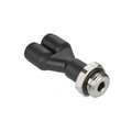 Legris Push-to-Connect Metric Push-to-Connect Fitting, Polymer, Black 3158 12 17
