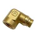 Parker Push-to-Connect, Threaded Brass DOT Push-to-Connect Fitting, Brass 170PTCNS-4-4