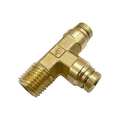 Parker Brass DOT Push-to-Connect Fitting, Brass, Gold 171PTCNS-4-6-4