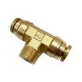 Parker Push-to-Connect Brass DOT Push-to-Connect Fitting, Brass, Gold 172PTCNS-8-6-8