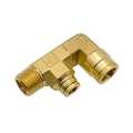 Parker Push-to-Connect Brass DOT Push-to-Connect Fitting, Brass, Silver 189PTC-8-6-8