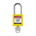 Brady Padlock, 6 Pins, Yellow SDPL-YLW-38ST-KD