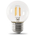 Feit Electric LED, 5.5 W, G16-1/2, Medium Screw (E26), PK2 BPGM60927CA/FIL/2/RP