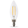 Feit Electric LED, 3.3 W, B10, Candelabra Screw (E12), PK6 CTC40/927CA/FIL/6