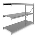 Tennsco Add-On Bulk Storage Rack, 36 in D, 96 in W, 3 Shelves 6940