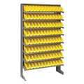 Quantum Storage Systems Steel Pick Rack, 36 in W x 60 in H x 12 in D, 8 Shelves, Yellow QPRS-100YL