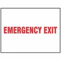 Accuform Exit Sign, Emergency Exit, 7"X10 MEXT563VA
