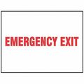 Accuform Exit Sign, Emergency Exit, 7"X10 MEXT563VP