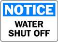 Accuform Notice Sign, 7X10", BL and BK/WHT, AL, MFXG801VA MFXG801VA