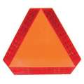 Deflecto Reflector, Triangle, Slow Moving Vehicle, High Impact ABS Material, 14 in L x 16 in W, Orange/Red 70-0110-50