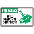 Accuform Spill Control Sign, 7"X10", Plastic, MCHL906VP MCHL906VP