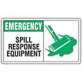 Accuform Spill Control Sign, 7"X10", Aluminum, MCHL906VA MCHL906VA