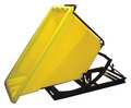 Zoro Select Self Dumping Hopper, 750 lb., Poly, Yellow SD 5/8 YELLOW