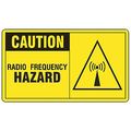Accuform Caution Sign, 7 in Height, 10 in Width, Aluminum, Rectangle, English MRFQ601VA
