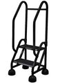 Cotterman 48 in H Steel Rolling Ladder, 2 Steps, 450 lb Load Capacity ST-201 A2 C7 P5