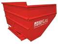 Zoro Select Self Dumping Hopper, 6000 lb., Red 40099 RED