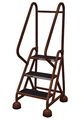 Cotterman 57 in H Steel Rolling Ladder, 3 Steps, 450 lb Load Capacity ST-301 A2 C4 P5